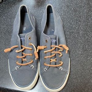 Navy Blue Sperry Shoes